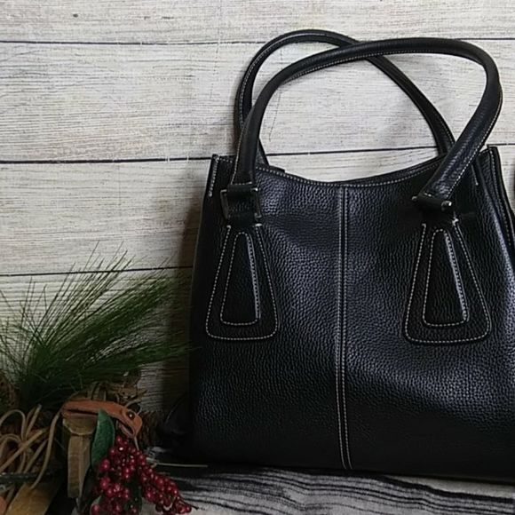 Tignanello black leather shoulder bag - Picture 9 of 9